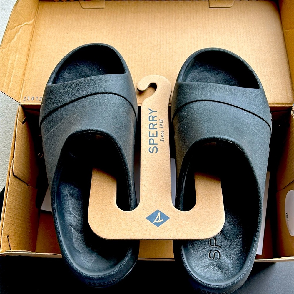 Sperry Women’s Black Slide Sandals